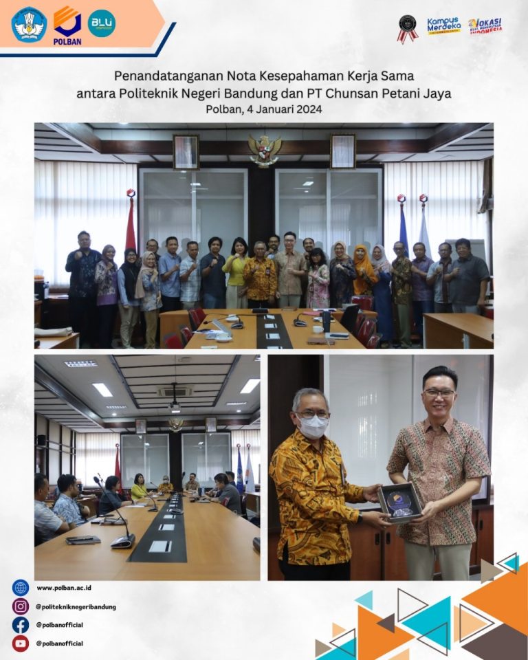 MoU – PT. Chunsan Petani Jaya